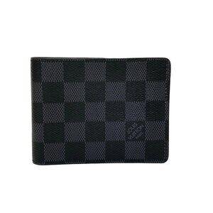 Authentic LOUIS VUITTON Portefeuille Slender Graphite Bill Holder bran472-111425